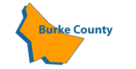 Burke county map